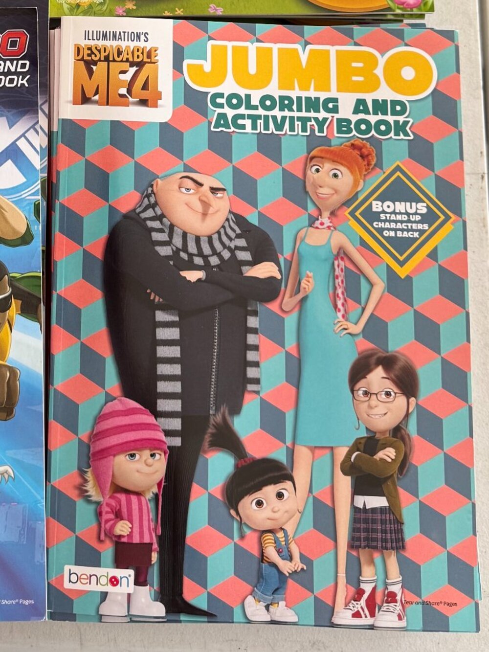 Despicable Me 4 coloring books set of 8
